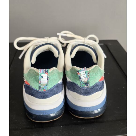 PUMA Mirage Sport White Blue Green Colorblock 397817-02 Men's Athletic Sneakers - Picture 5 of 12